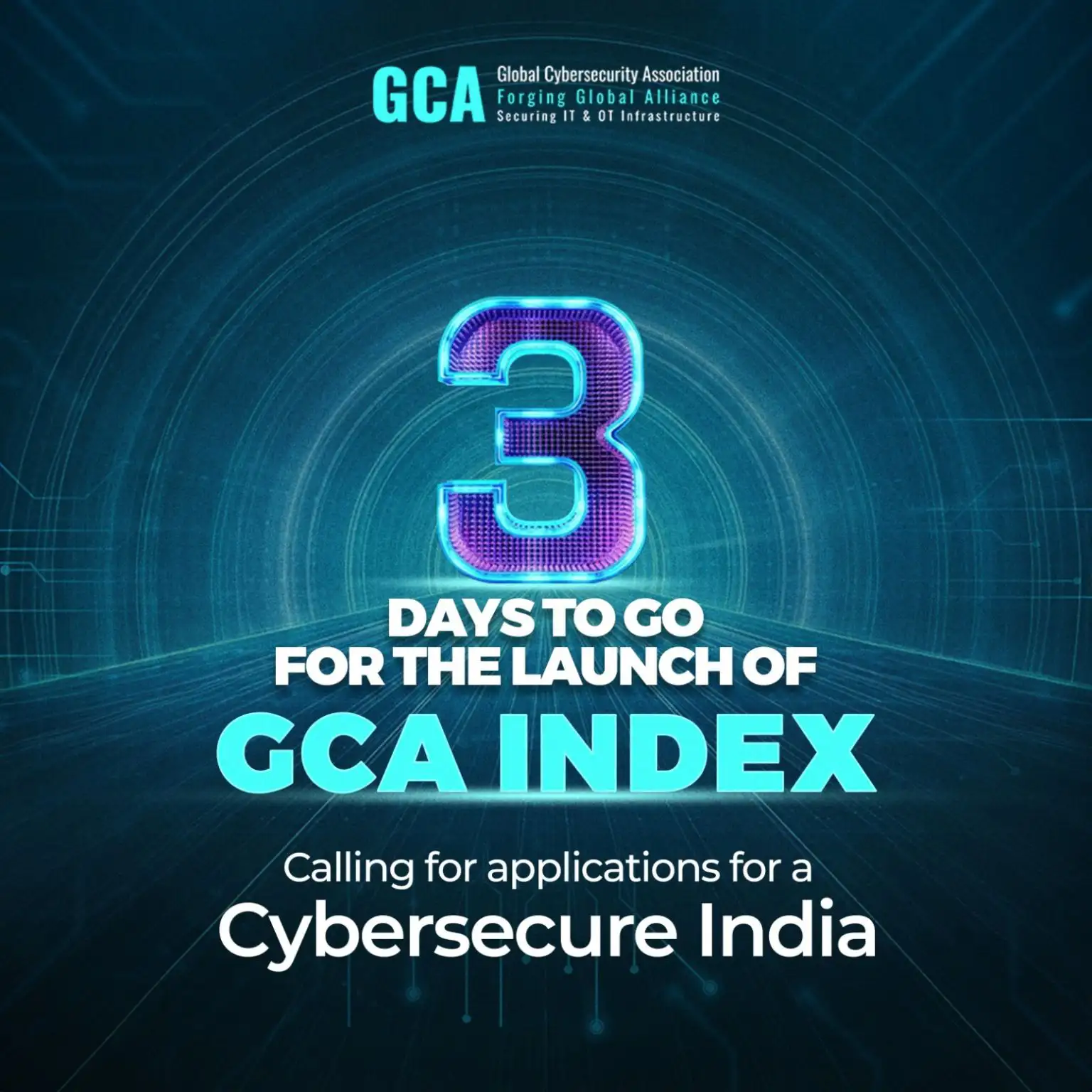 3 days to go! Join us on the mission to make India cybersecure.
